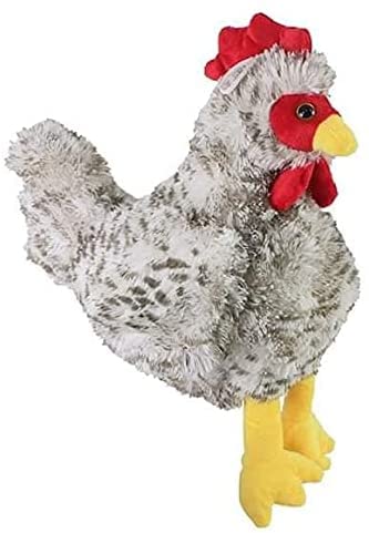 HDmirrorR Huhn ca. 28 cm, naturgetreu, Kuscheltier,Gockel Plüschtier Hahn Henne von Plüsch V Rasehorn