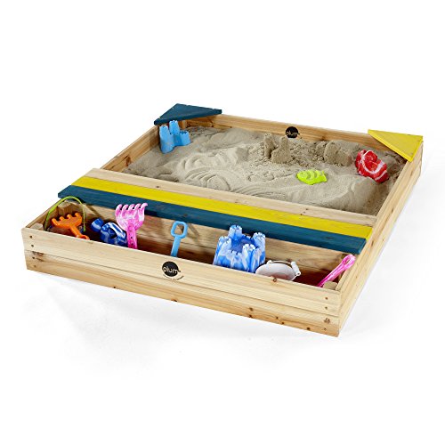 Plum 25069 Kinder Sand Spielzeug Sandkasten mit Aufbewahrungsbox von Plum
