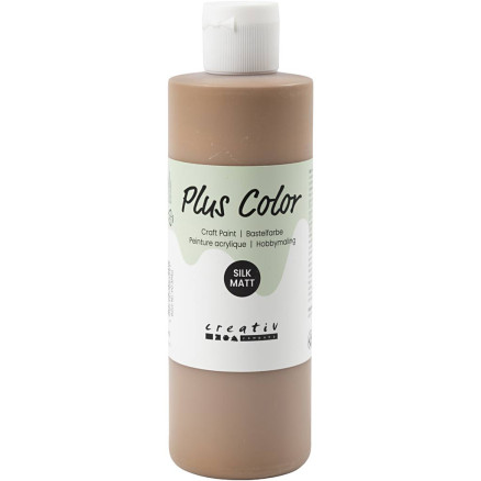 Plus Color Bastelfarbe, Hellbraun, 250 ml/ 1 Fl. von Plus Color