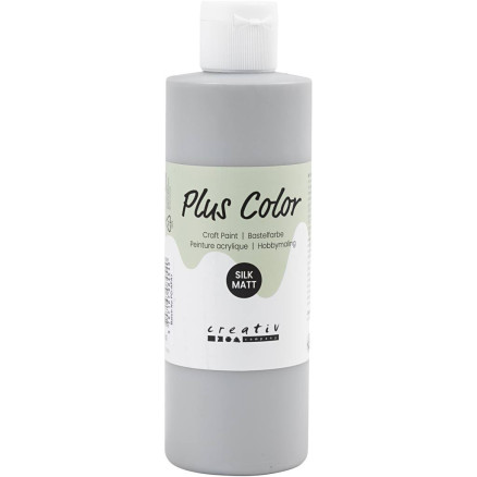 Plus Color Bastelfarbe, Regengrau, 250 ml/ 1 Fl. von Plus Color