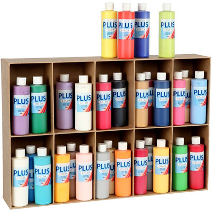 Plus Color Bastelfarbe, Sortierte Farben, 30x250 ml/ 1 Pck Plus Color Bastelfarbe, Sortierte Farben, 30x250 ml/ 1 Pck von Plus Color