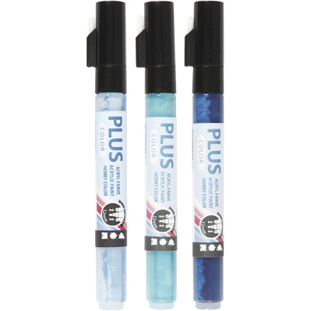 Plus Color Marker, L 14,5 cm, Strichstärke 1-2 mm, Himmelblau, Marineb Plus Color Marker, L 14,5 cm, Strichstärke 1-2 mm, Himmelblau, Marineb von Plus Color