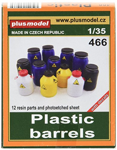 Plus Model 466 - Modellbauzubehör Plastic Barrels, grau von Plus Model