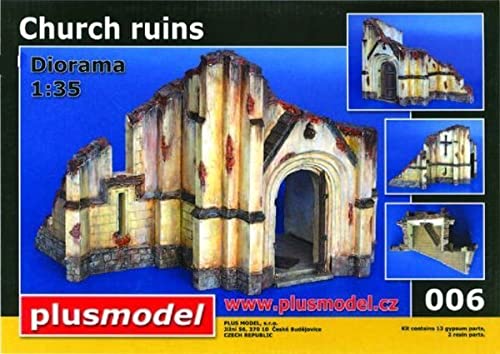 Plus model 6 - Kirchenruine WW II Keramik von Plus model