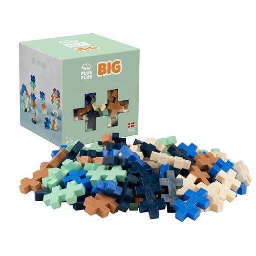 Plus-Plus 3489 Geniales Konstruktionsspielzeug, BIG Breeze, Kreativ-Bausteine in Aufbewahrungsbox für Kinder ab 12 Monaten, 100 Teile von Plus-Plus