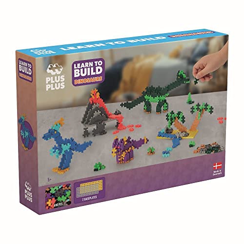 Plus-Plus 9603918 Geniales Konstruktionsspielzeug, Learn to Build, Dinosaurier, Kreativ-Bausteine, 600 Teile, Mehrfarbig Plus-Plus 9603918 Geniales Konstruktionsspielzeug, Learn to Build, Dinosaurier, Kreativ-Bausteine, 600 Teile, Mehrfarbig von Plus-Plus