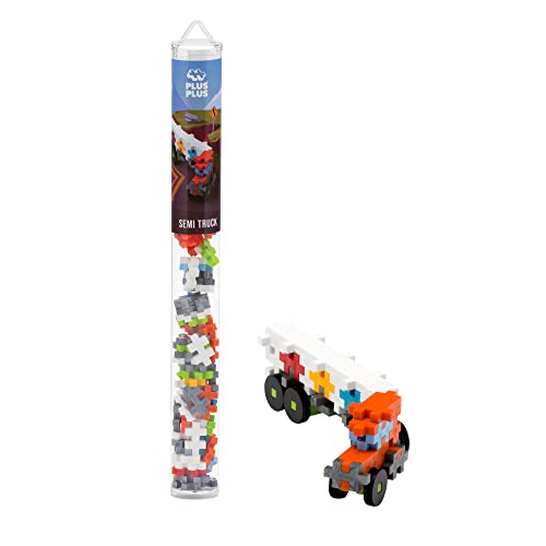 PLUS PLUS - Truck - 70 Stück Rohr, Baugebäude Stem/Dampf-Spielzeug, ineinandergreifende Mini-Puzzle-Blöcke für Kinder von Plus-Plus