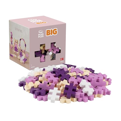 Plus-Plus Tier 3491 Geniales Konstruktionsspielzeug, Big Bloom, Kreativ-Bausteine in Aufbewahrungsbox für Kinder ab 12 Monaten, 100 Teile von Plus-Plus