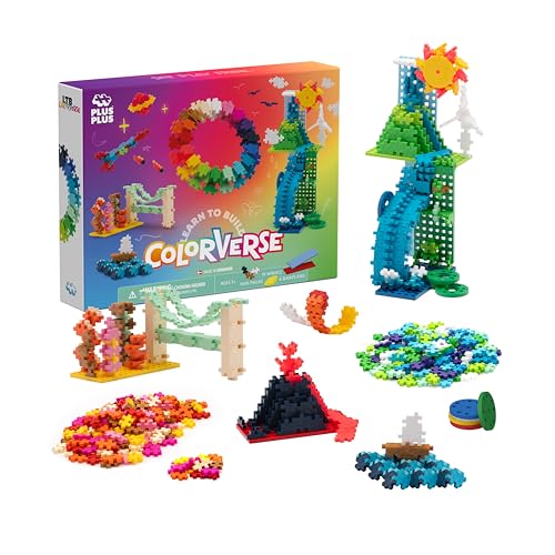 Plus-Plus 3972 Geniales Konstruktionsspielzeug, Learn to Build Colorverse Superset, Kreativ-Bausteine, Bausteinset für Kinder, 1016 Teile Plus-Plus 3972 Geniales Konstruktionsspielzeug, Learn to Build Colorverse Superset, Kreativ-Bausteine, Bausteinset für Kinder, 1016 Teile von Plus-Plus