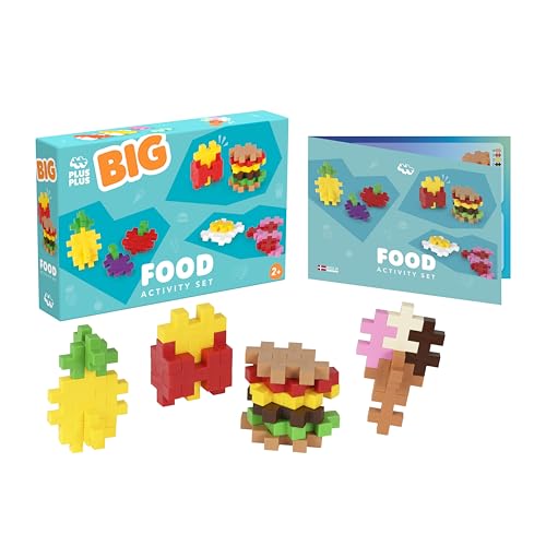 Plus-Plus 3993 Geniales Konstruktionsspielzeug, Big Aktivitätenset Lebensmittel, Baustein-Set, große Kreativ-Bausteine, Lernspielzeug für Kinder ab 2 Jahren, 50 Teile Plus-Plus 3993 Geniales Konstruktionsspielzeug, Big Aktivitätenset Lebensmittel, Baustein-Set, große Kreativ-Bausteine, Lernspielzeug für Kinder ab 2 Jahren, 50 Teile von Plus-Plus