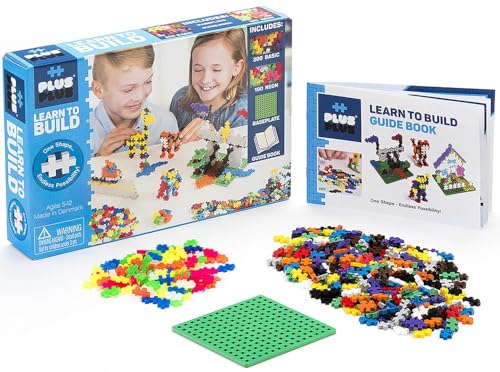 Plus-Plus 9605008 5008 Geniales Konstruktionsspielzeug, Learn to Build Basic, Bausteine-Set, 600 Teile von Plus-Plus