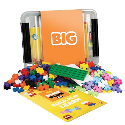 Plus-Plus 9603413 Kreativ-Bausteine Big Box, Geniales Konstruktionsspielzeug, 200 Teile von Plus-Plus