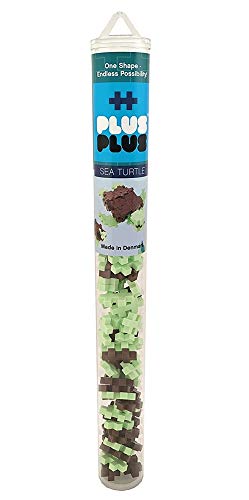 Plus-Plus 9604115 Kreativ-Bausteine Tube, Schildkröte, Geniales Konstruktionsspielzeug, 100 Teile, Mehrfarbig, Standard von Plus-Plus