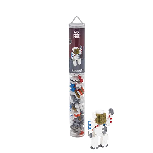 Plus-Plus 9604184 Kreativ-Bausteine Tube, Astronaut, Geniales Konstruktionsspielzeug, 100 Teile von Plus-Plus