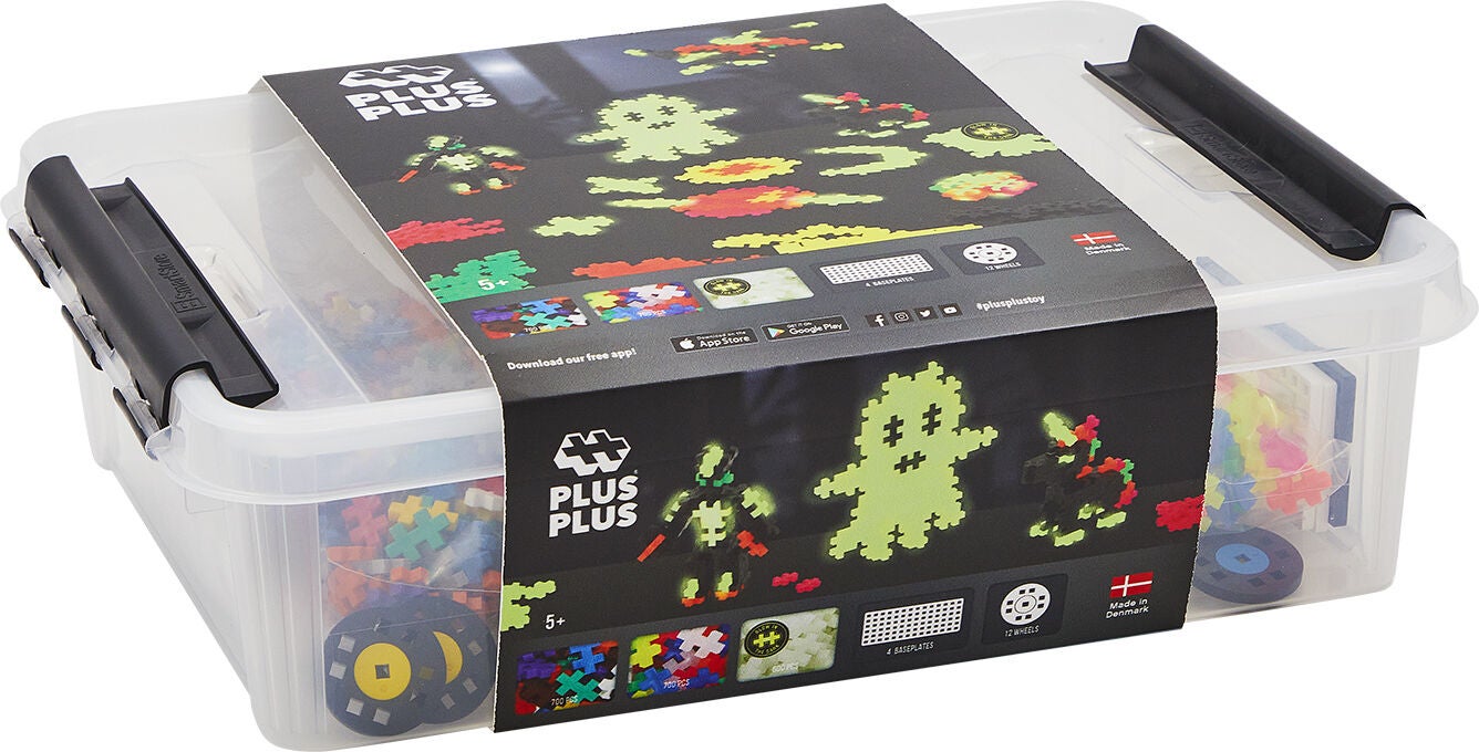 Plus-Plus Build and Glow 3D Aufbewahrungsbox 2000 Teile von Plus Plus