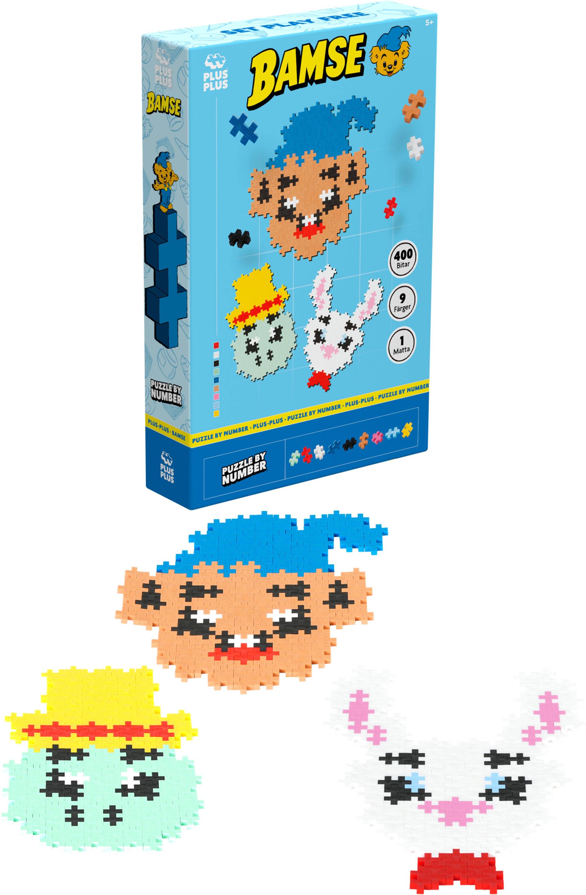 Plus-Plus Bamse, Skalman &  Lille Skutt Bausatz 400 Teile von Plus Plus