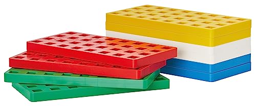 Plus-Plus - Big Baseplates Color Mix - 10 Stück - Kreatives Bau- und Konstruktionsset - Kinder 1 bis 6 Jahre - P3433 von Plus-Plus