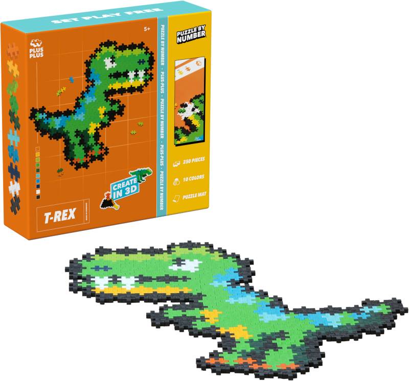 Plus-Plus Puzzle By Number Bausatz T-Rex 250 Teile von Plus Plus