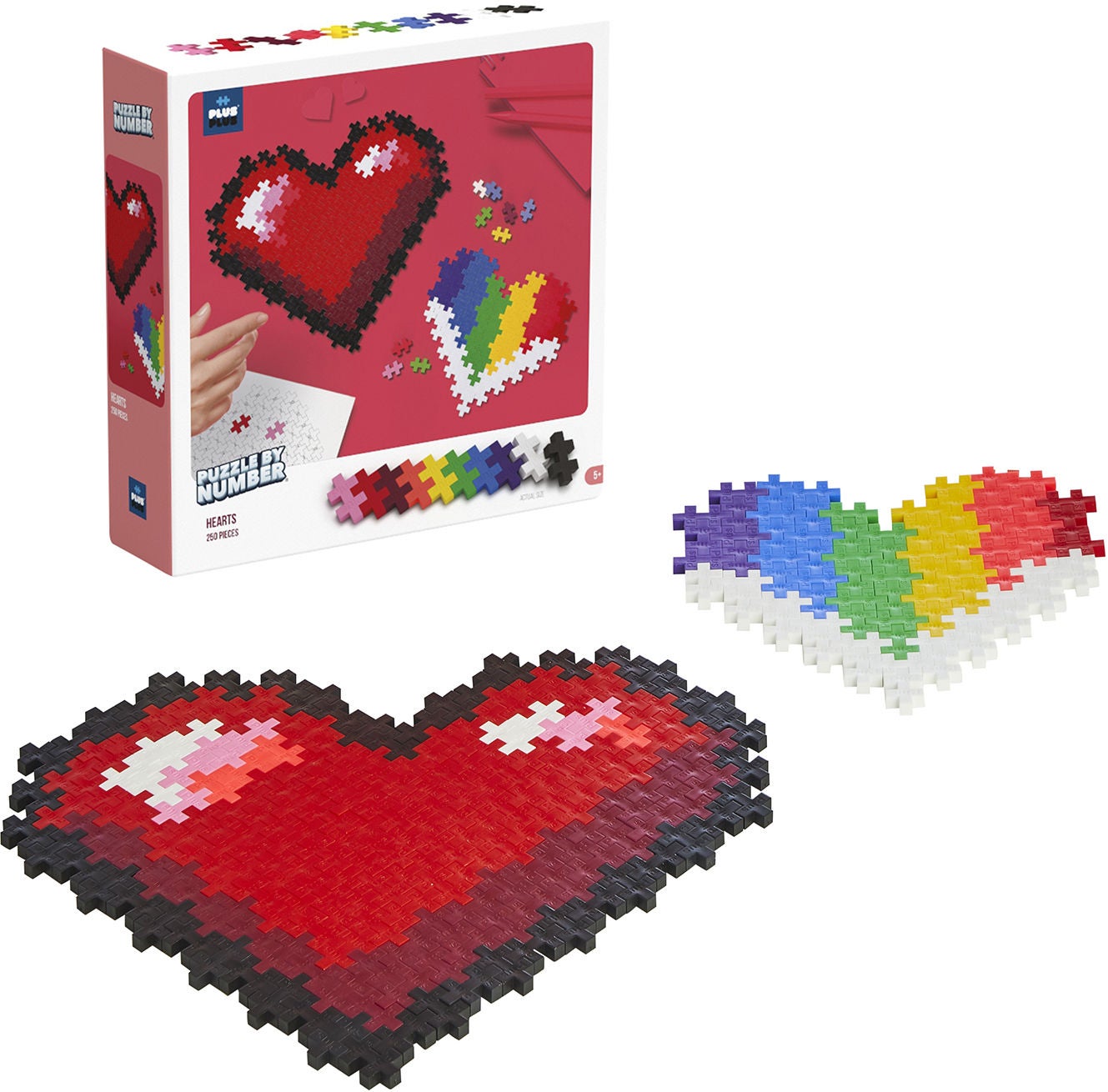 Plus-Plus Puzzle By Number Herzen 250 Teile von Plus Plus