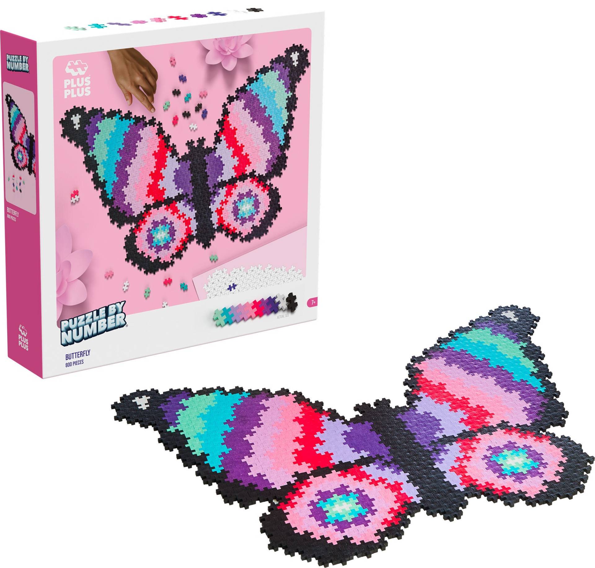 Plus-Plus Puzzle By Number Schmetterling 800 Teile von Plus Plus