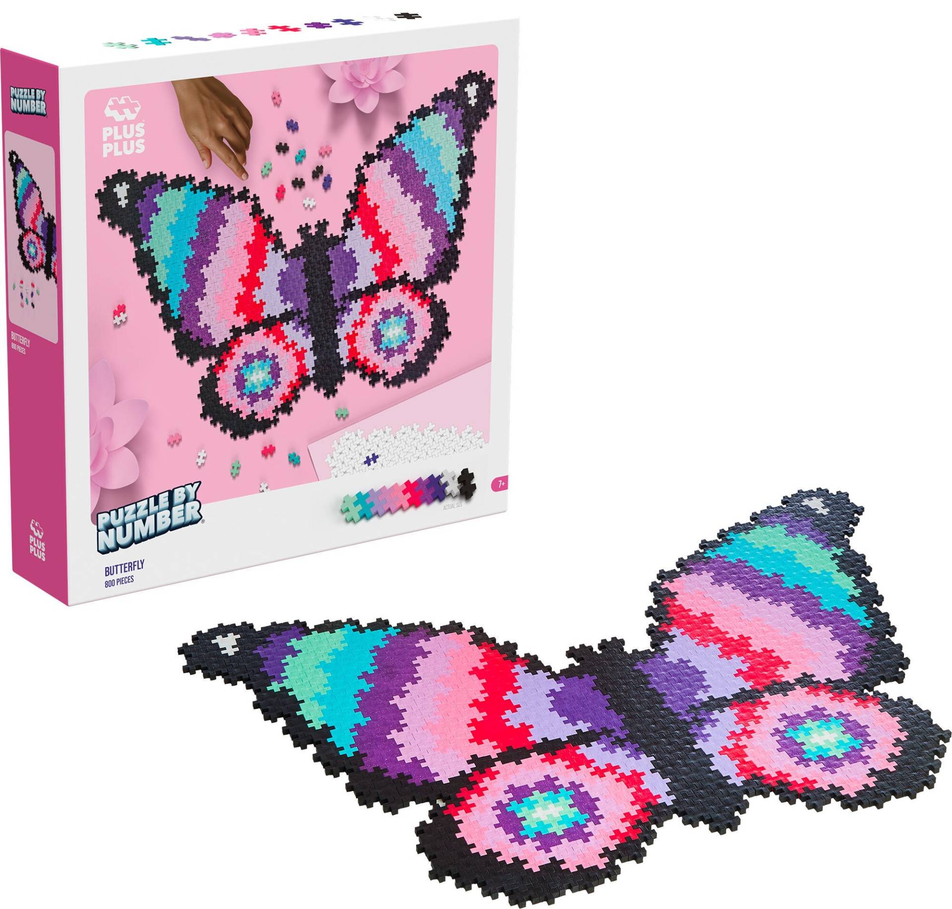 Plus-Plus Puzzle By Number Schmetterling 800 Teile Plus-Plus Puzzle By Number Schmetterling 800 Teile von Plus Plus