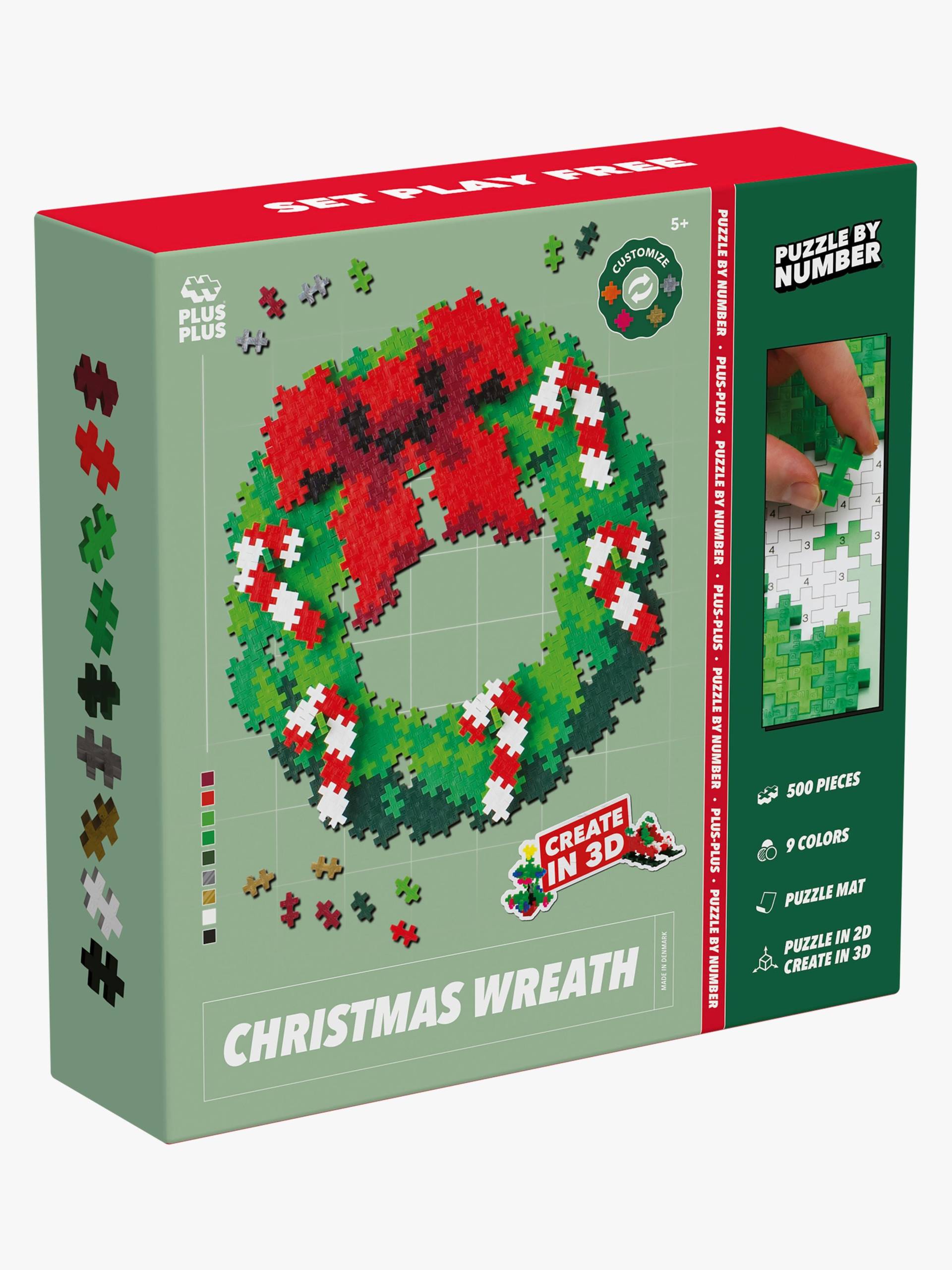 Plus Plus Puzzle By Number Weihnachtskranz 500 Teile Plus Plus Puzzle By Number Weihnachtskranz 500 Teile von Plus Plus