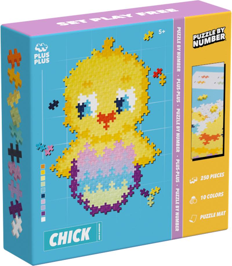 Plus-Plus Puzzle By Numbers Chick Bausatz 250 Teile von Plus Plus
