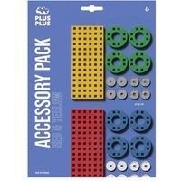 Plus-Plus - Zubehörset mit Räder, rot/gelb Plus-Plus - Zubehörset mit Räder, rot/gelb von Plus-Plus