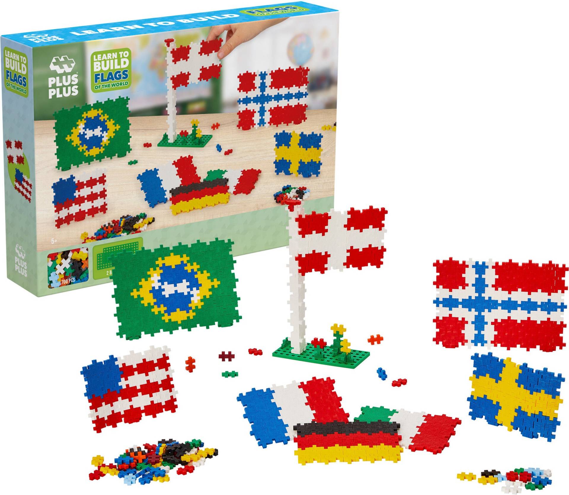 PlusPlus Flaggen Der Welt-Puzzle 700 Teile von Plus Plus