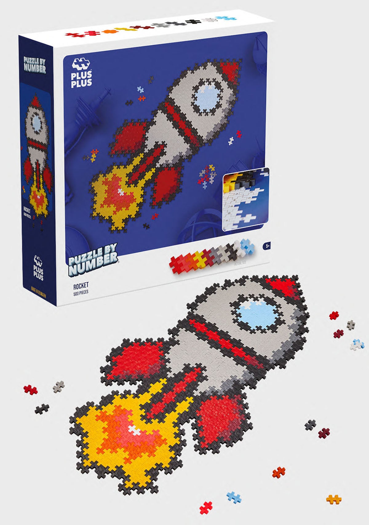 PlusPlus Zahlen-Raketen-Puzzle 500 Teile von Plus Plus