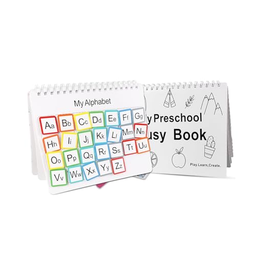 PlusBee Vorschul-Buch, pädagogische Lernaktivitäten für Kinder, Kleinkind-Vorschul-Buch mit Sortieren, Stapeln und Nachzeichnen, interaktives Arbeitsbuch für die frühkindliche Entwicklung PlusBee Vorschul-Buch, pädagogische Lernaktivitäten für Kinder, Kleinkind-Vorschul-Buch mit Sortieren, Stapeln und Nachzeichnen, interaktives Arbeitsbuch für die frühkindliche Entwicklung von PlusBee