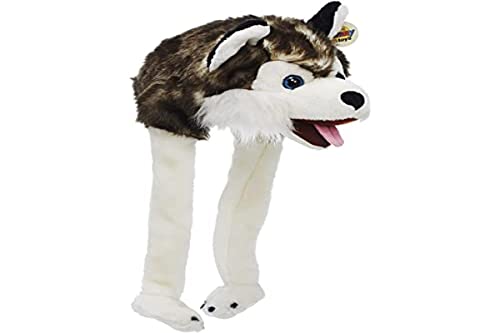 Plüsch 32274 Mütze Husky 55 cm | Wintermütze | Kindermütze | Plüschmütze von Plush