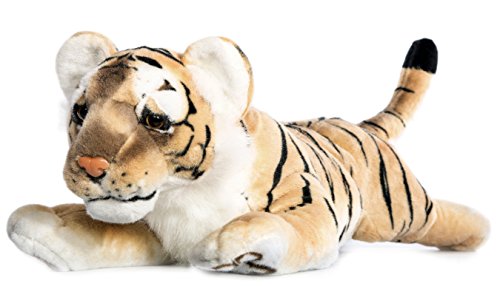 Wagner Plüschtier Tiger Baby - liegend - braun - 62 cm von Plushfarm