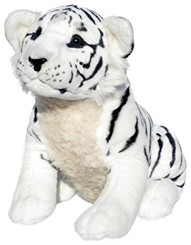 Wagner Plüschtier Tiger Baby - weiß - sitzend - 45 cm von Plushfarm