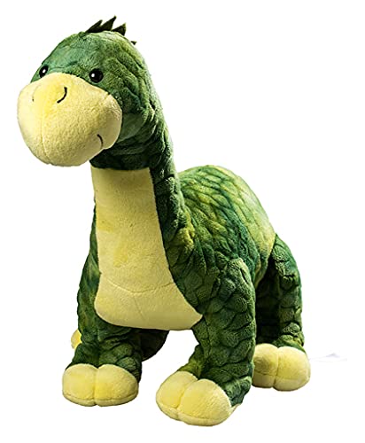 Plüsch Dinosaurier I Dino Schmusetier I Stofftier I Plüschtier I L: 28,5 cm (grün/gelb) von Duckshop