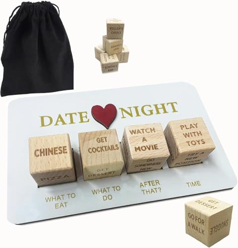 Date-Nacht-Würfel, Geschenk für Paare, Valentinstag-Ideen, Geschenk für Freundin, Freund, lustige, romantische Date-Nacht-Ideen für Sie und Ihn, Entscheidungswürfel zum Valentinstag Date-Nacht-Würfel, Geschenk für Paare, Valentinstag-Ideen, Geschenk für Freundin, Freund, lustige, romantische Date-Nacht-Ideen für Sie und Ihn, Entscheidungswürfel zum Valentinstag von Plusupon