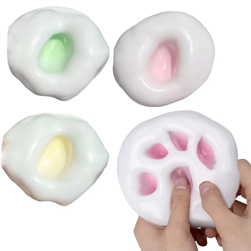 3Pcs Groß Knautschball 6cm Quetschball Formbarer Vakuumball-Stressball Stress Relief Sand Glutinous Balls Formbarer Ball Weicher Trauben Stressabbauball für Stressabbau mit 1 Vakuumpumpe 3Pcs Groß Knautschball 6cm Quetschball Formbarer Vakuumball-Stressball Stress Relief Sand Glutinous Balls Formbarer Ball Weicher Trauben Stressabbauball für Stressabbau mit 1 Vakuumpumpe von Pluvyze