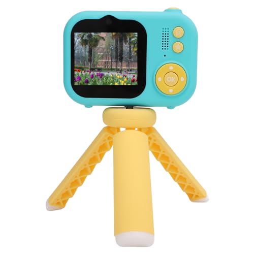 Kinderkamera, 48 MP Kinderkamera mit 2,4-Zoll-Bildschirm, Digitale Videokamera mit Zwei Objektiven und 64 GB TF-Karte, Geschenke für Mädchen und Jungen (Typ 2) von Plyisty