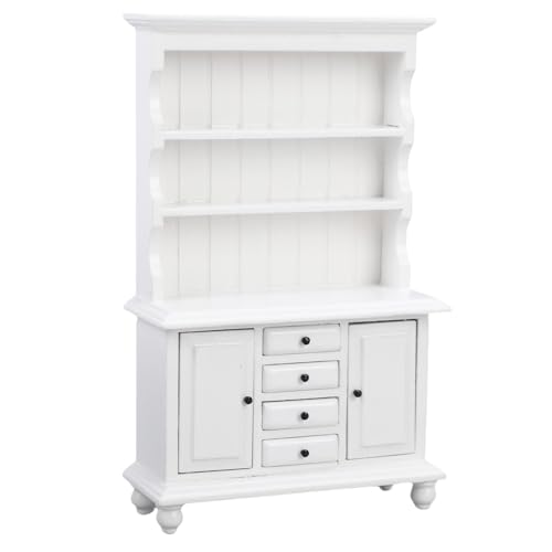 Plyisty 1/12 Skala Kastia Dollhouse EIN Miniaturschrank mit Authentischen Designelementen (White) von Plyisty
