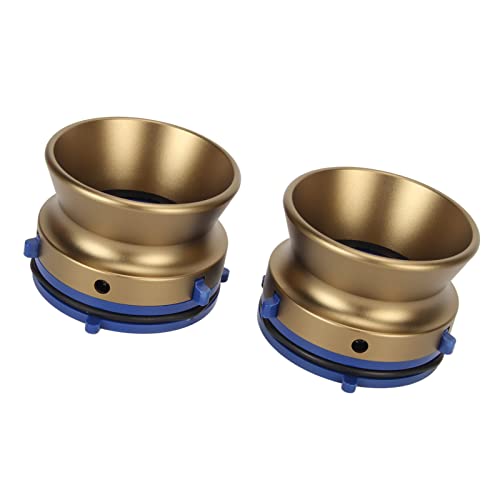 Plyisty 1 Paar Nab-Nabenadapter, 1/4 10-Zoll-Öffner für Unterständer Open Reel Recorder, für AKAI, für USW. Universal-Ladegerät aus Aluminiumlegierung, Abschlebenbar (Bronze) von Plyisty
