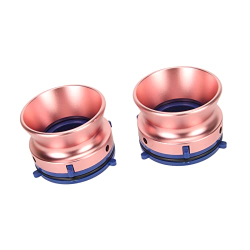 Plyisty 1 Paar Nab-Nabenadapter, 1/4 10-Zoll-Öffner für Unterständer Open Reel Recorder, für AKAI, für USW. Universal-Ladegerät aus Aluminiumlegierung, Abschlebenbar (Roségold) von Plyisty