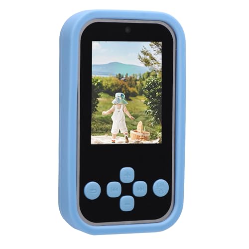Plyisty 1080p Kids Camera, 2,4 -Zoll -Bildschirm Autofokus -Kleinkind Digitalkamera Selfie, Multifunktions Niedlicher Cartoon Kleinkindspielzeug für Weihnachtsgeburtstagsgeschenke, mit (Blue) von Plyisty