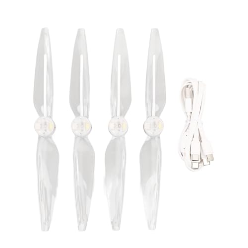 Plyisty Drohnen-Propeller, Geräuscharme LED-Leuchten, Propellerblätter für Mavic 3 Pro, Konstantes Licht, Schnelles Blinken und Langsames Blinken, Eingebauter Wiederaufladbarer Akku, 4 Plyisty Drohnen-Propeller, Geräuscharme LED-Leuchten, Propellerblätter für Mavic 3 Pro, Konstantes Licht, Schnelles Blinken und Langsames Blinken, Eingebauter Wiederaufladbarer Akku, 4 von Plyisty