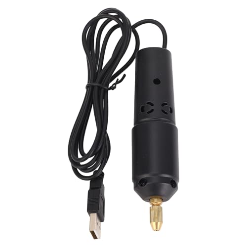 Plyisty Handbohrer Compact Electric Bohrer Kit für Präzisionshandwerkskunst 10pcs Nadeln Einhandsteuer von Plyisty