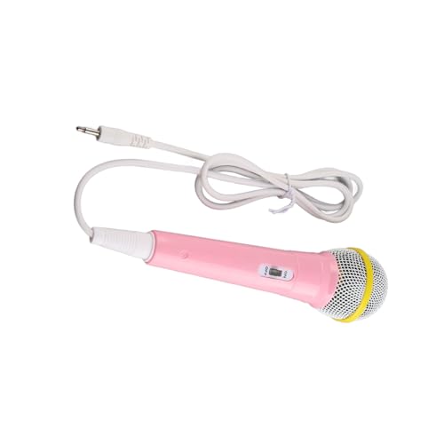 Plyisty Kabelgebundenes Kindermikrofon MIT GERSER VERZRUNG, Tragbares Musikospielzug für -Familienparty MIT Stecker, Zumsinten und Auffühlen, Ideale Geschengekenker (Rosa) von Plyisty