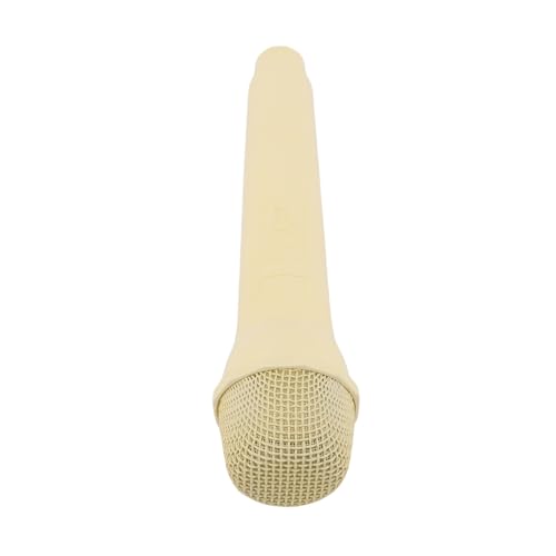 Plyisty Leichtes Realistisches Handheld Mic Requesce, 1: 1 Reproduktionsmikrofon für die Sprachpraxis mit Anime -Charakteren, für Bühnenaufführungen, Anreicherung der Fotografie (Yellow) von Plyisty
