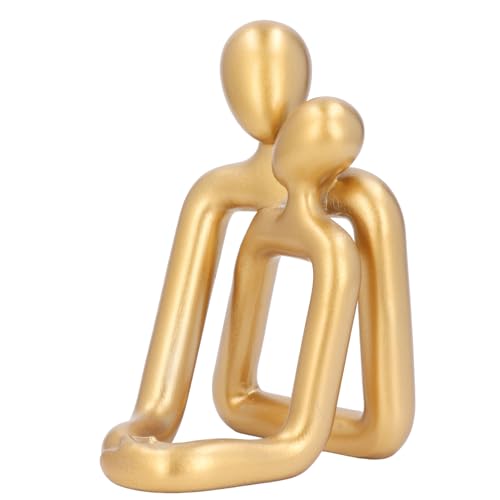 Plyisty Liebe Skulpturenpaar Figurharz Abstrakte Statue für Wohnkultur Hochzeitstag von Plyisty