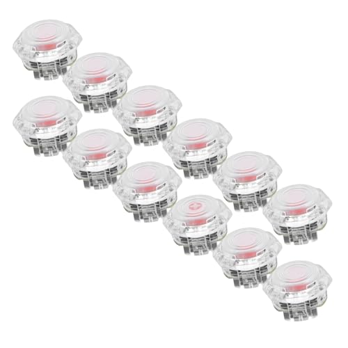Plyisty Mechanische -Drucktaste, 12pcs Snap Design -Taste für Videospiele (23.8MM) von Plyisty