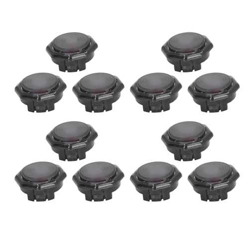 Plyisty Mechanische -Drucktaste, 12pcs Snap Design -Taste für Videospiele (29,8 mm) von Plyisty
