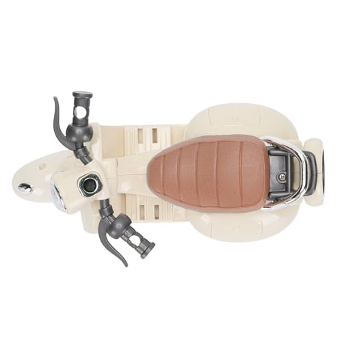 Plyisty Mini Electric Doll Scooter Robuster Material Doll Scooter Fahrzeug Spielzeug mit Musiklichtern und Funken Kreativität Mini -Fahrzeuge Spielzeug für Mädchen (Beige) von Plyisty